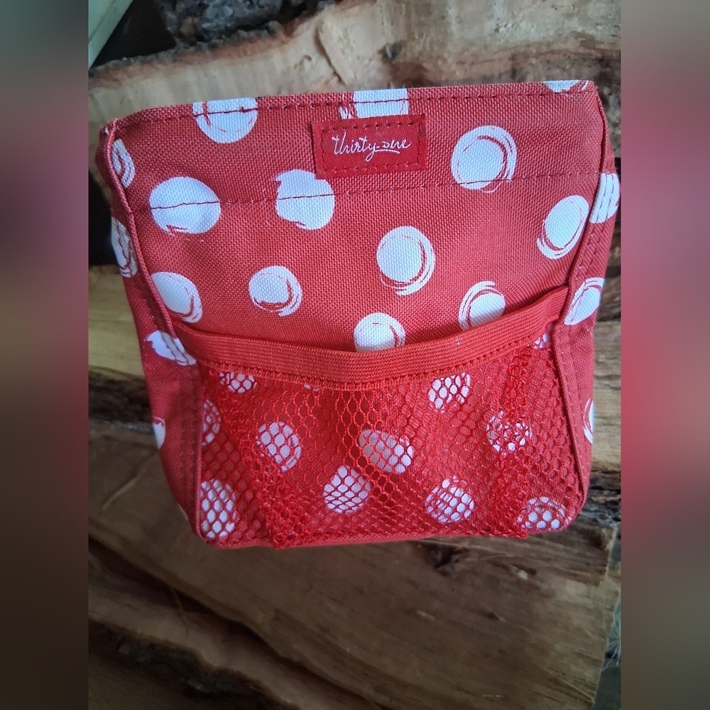 Thirty-One Red and White Dot Organizer
